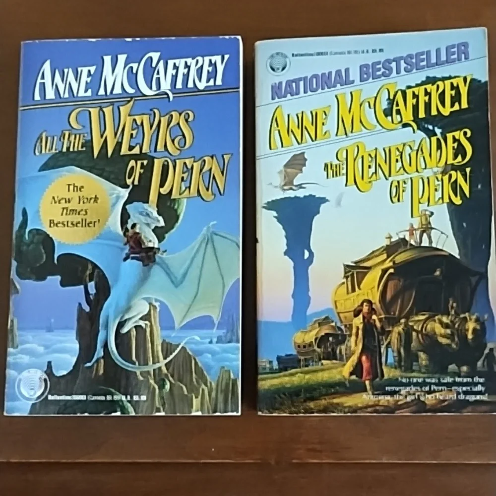 Dragonriders Of Pern 4 Books Anne McCaffrey Fantasy Science Fiction Adventure